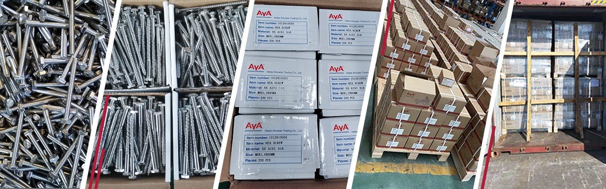 Cup Head Square Neck Bolts DIN 603-packing