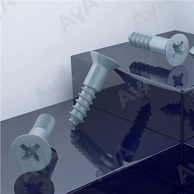 Svart oxíð niðursokknar viðarskrúfur